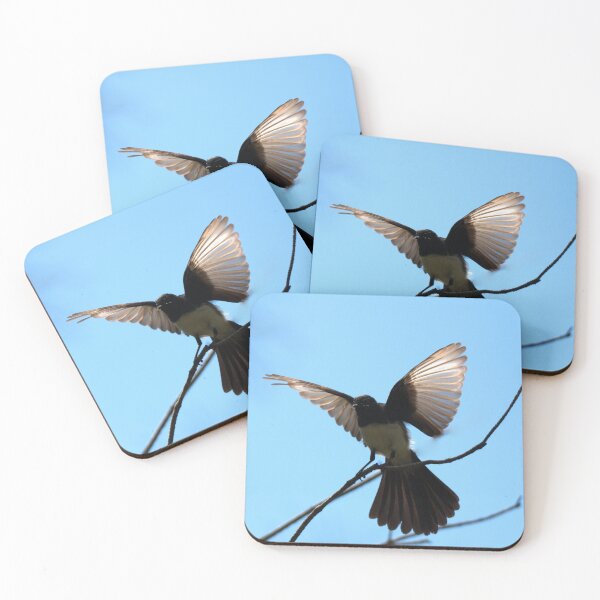 Item preview, Willie Wagtail perched on a branch designed and sold by BirdsAlive.