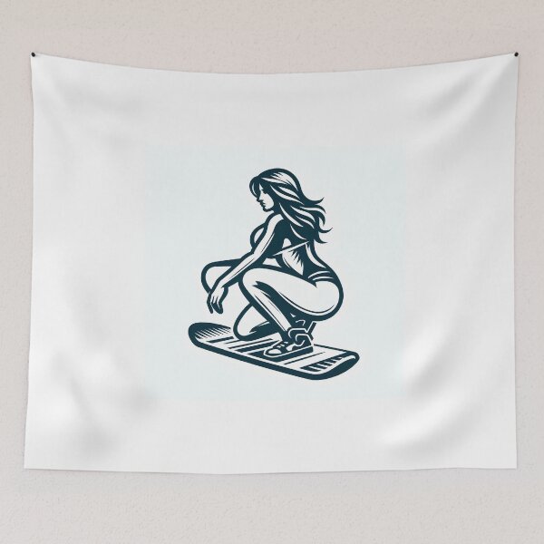 Item preview, surfing wave in ocean enjoying holidays designed and sold by vectorillus.