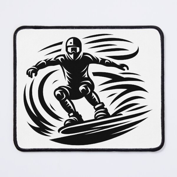 Item preview, surfing wave in ocean enjoying holidays designed and sold by vectorillus.