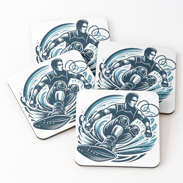 Item preview, surfing wave in ocean enjoying holidays designed and sold by vectorillus.