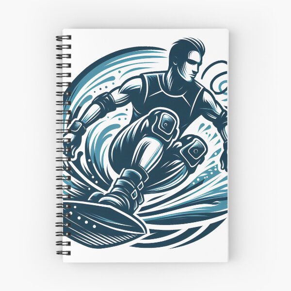 Item preview, surfing wave in ocean enjoying holidays designed and sold by vectorillus.
