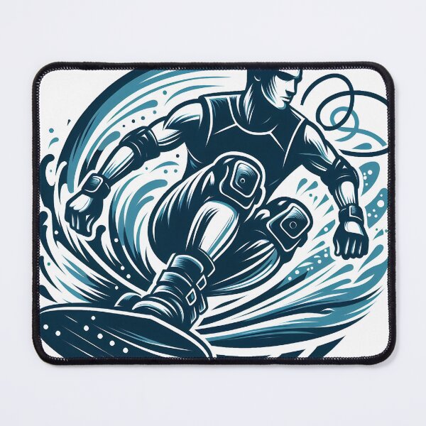 Item preview, surfing wave in ocean enjoying holidays designed and sold by vectorillus.