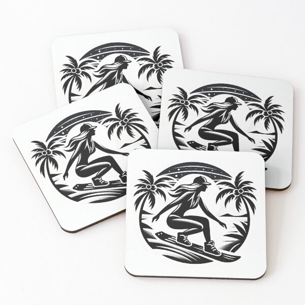 Item preview, surfing wave in ocean enjoying holidays designed and sold by vectorillus.