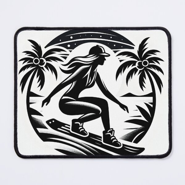 Item preview, surfing wave in ocean enjoying holidays designed and sold by vectorillus.