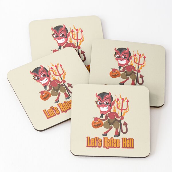 Item preview, Lets Raise Hell Funny Devil Costume Demon Face designed and sold by thompsonui.