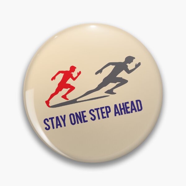 Item preview, Stay One Step Ahead – Motivational Running designed and sold by 2Blue-Dots.