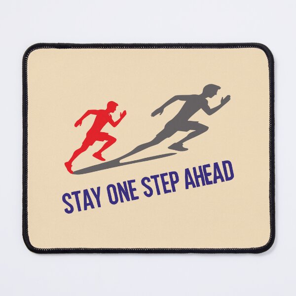 Item preview, Stay One Step Ahead – Motivational Running designed and sold by 2Blue-Dots.