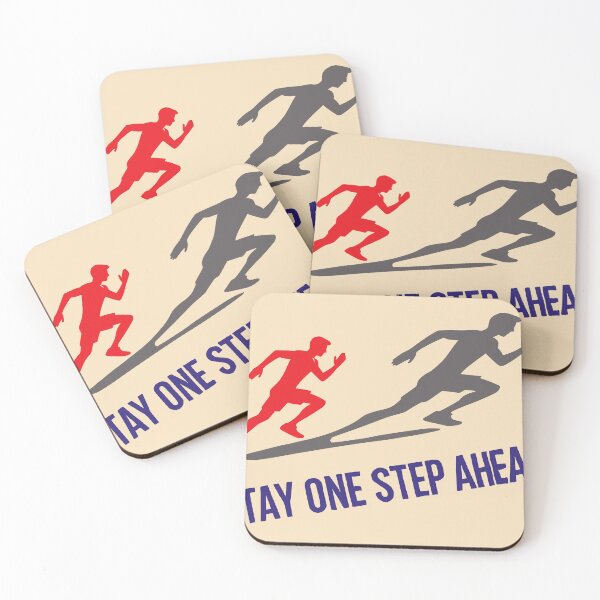 Item preview, Stay One Step Ahead – Motivational Running designed and sold by 2Blue-Dots.