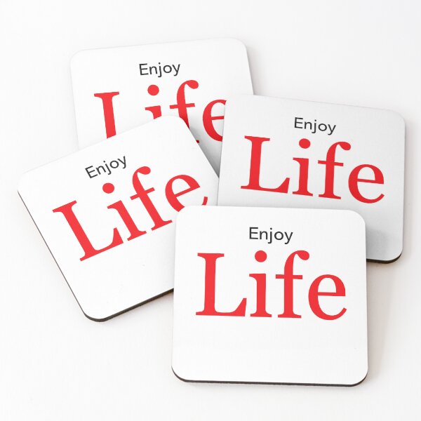 Item preview, Enjoy Life Motto designed and sold by keqchimerch.