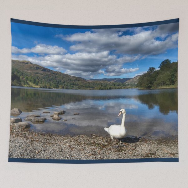 Item preview, Grasmere Swan Landscape designed and sold by Alisonchambers2.