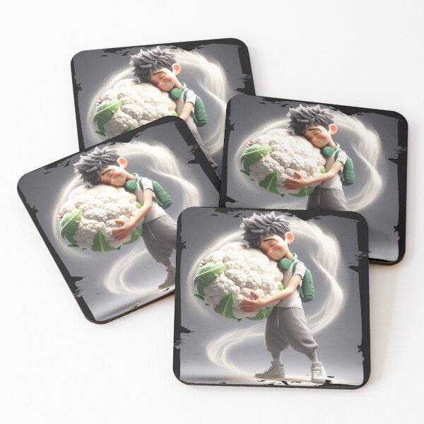 Item preview, Boy Hugging a Giant Cauliflower – Unique Gift Idea designed and sold by Hungry-Murphy.