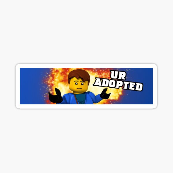 Item preview, UR ADOPTED - Ninjago Jay Bumper Sticker designed and sold by Cadmusss.