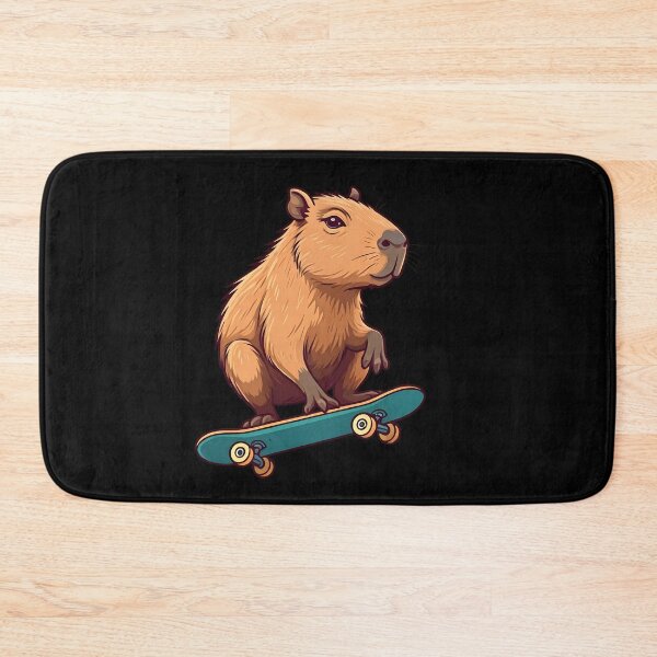 Item preview, Skateboarding Capybara, Cartoon Funny  - 03 designed and sold by kjp-design.