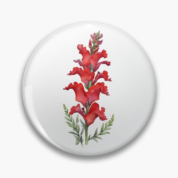 Item preview, Red Snapdragons (Antirrhinum majus) designed and sold by HOMETOWN86.