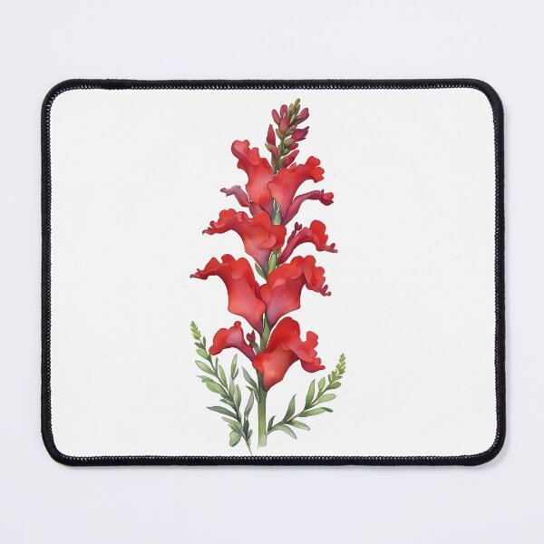 Item preview, Red Snapdragons (Antirrhinum majus) designed and sold by HOMETOWN86.