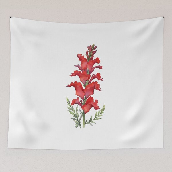 Item preview, Red Snapdragons (Antirrhinum majus) designed and sold by HOMETOWN86.