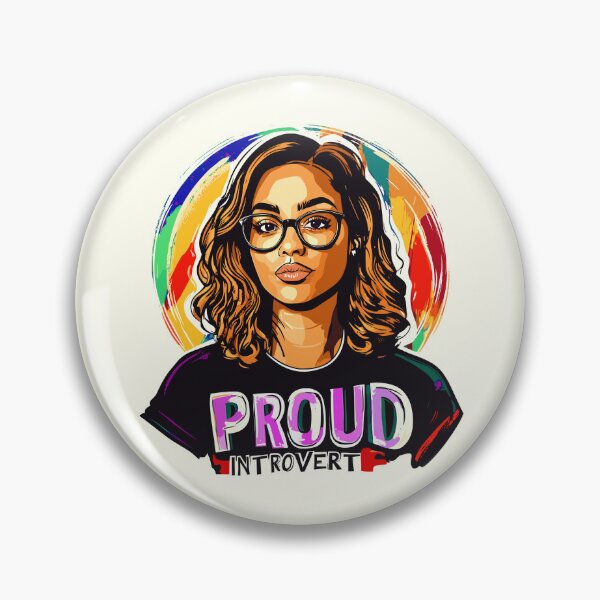 Item preview, Colorful "Proud Introvert" Graphic design  designed and sold by Artbyminga.