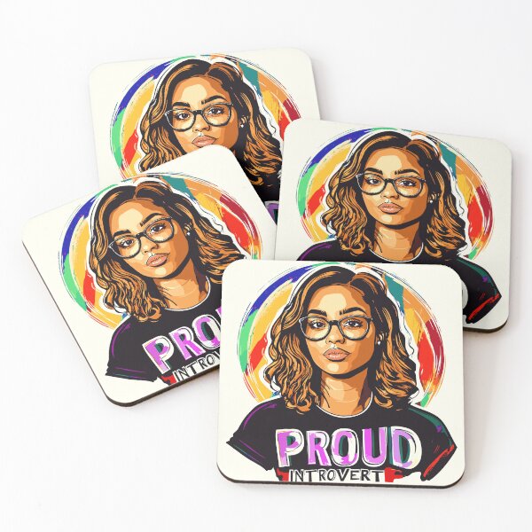 Item preview, Colorful "Proud Introvert" Graphic design  designed and sold by Artbyminga.