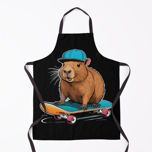 Item preview, Skateboarding Capybara, Cartoon Funny - 04 designed and sold by kjp-design.