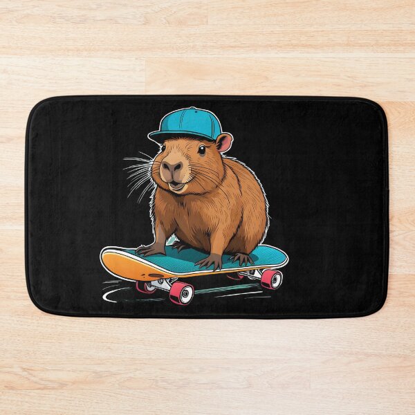 Item preview, Skateboarding Capybara, Cartoon Funny  - 04 designed and sold by kjp-design.
