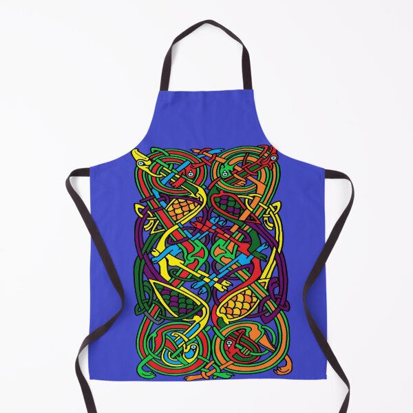 Item preview, Colorful Celtic Cranes and Dogs designed and sold by aginlow.