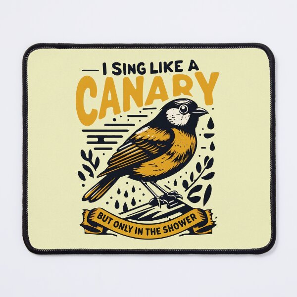 Item preview, A Canary’s Golden Hour: A Retro-Styled Showertime Serenade designed and sold by SplashTastic.