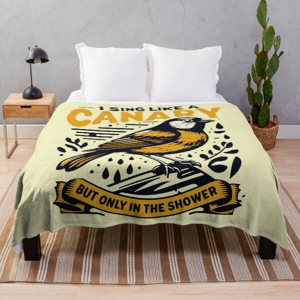 Item preview, A Canary’s Golden Hour: A Retro-Styled Showertime Serenade designed and sold by SplashTastic.