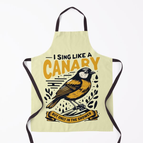 Item preview, A Canary’s Golden Hour: A Retro-Styled Showertime Serenade designed and sold by SplashTastic.