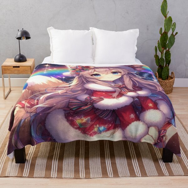 Item preview, Anime Cute Girlfriend romantic getaway holiday with cat ears and tail Christmas Theme (silvergoldvisionary) designed and sold by SGVisionary.