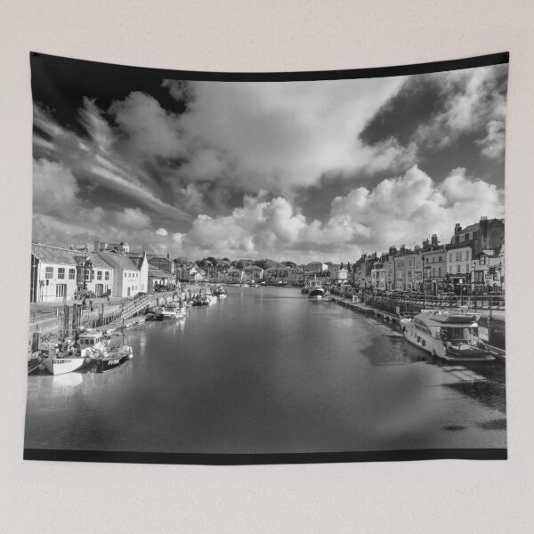 Item preview, Weymouth Harbour BW designed and sold by Alisonchambers2.