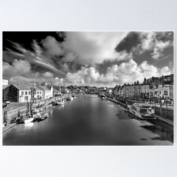 Item preview, Weymouth Harbour BW designed and sold by Alisonchambers2.