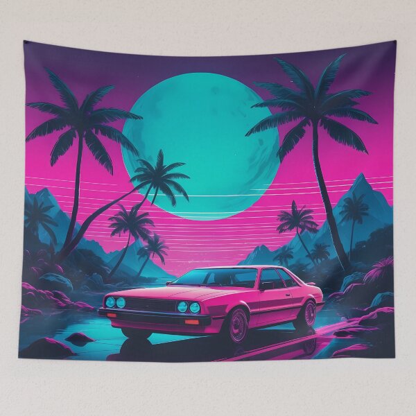 Item preview, Retro Synthwave Car Design designed and sold by papi1998.