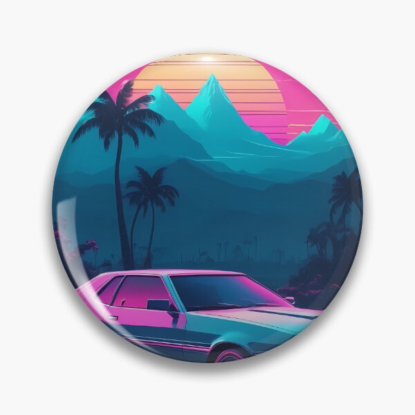 Item preview, Retro Synthwave Car Design designed and sold by papi1998.