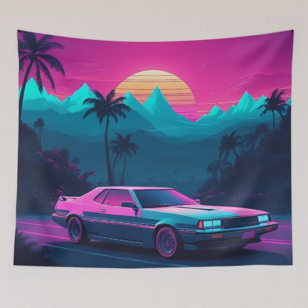 Item preview, Retro Synthwave Car Design designed and sold by papi1998.