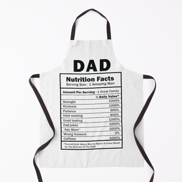 Item preview, Dad Nutrition Facts dad design designed and sold by Dominika Farkašová.