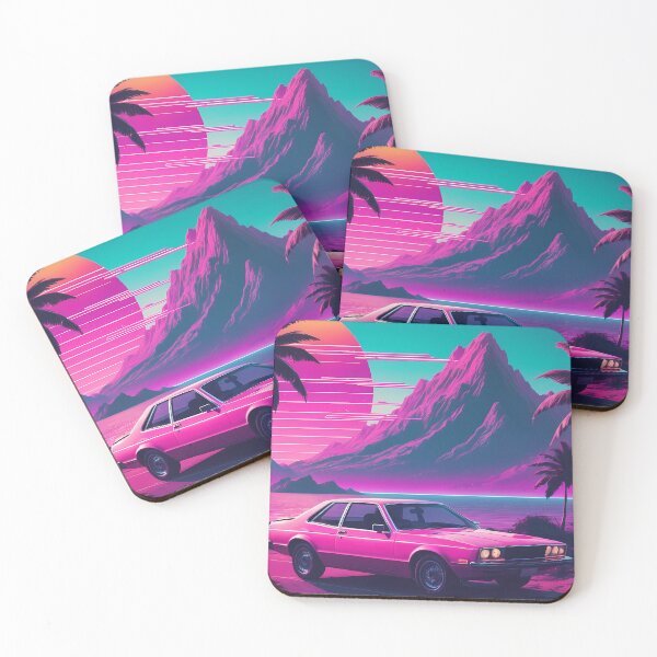 Item preview, Retro Synthwave Car Design designed and sold by papi1998.