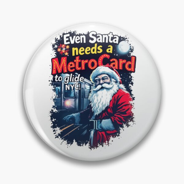 Item preview, New York Subway NYC Subway Train - Christmas Santa Edition designed and sold by MayaDelaye.