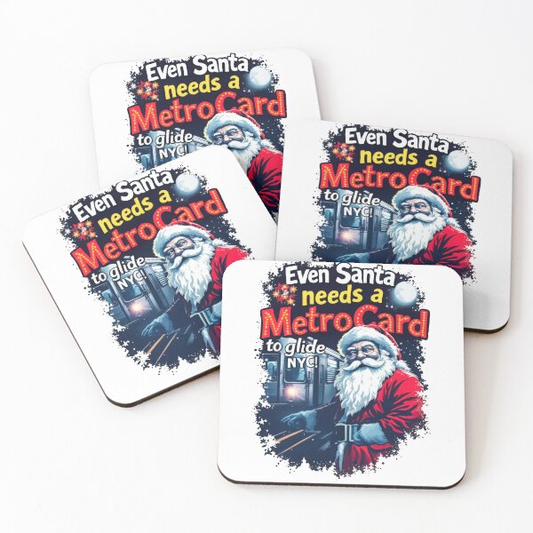Item preview, New York Subway NYC Subway Train - Christmas Santa Edition designed and sold by MayaDelaye.