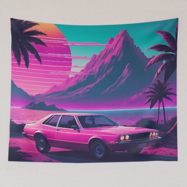 Item preview, Retro Synthwave Car Design designed and sold by papi1998.