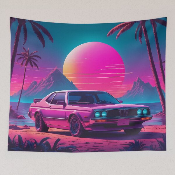 Item preview, Retro Synthwave Car Design designed and sold by papi1998.
