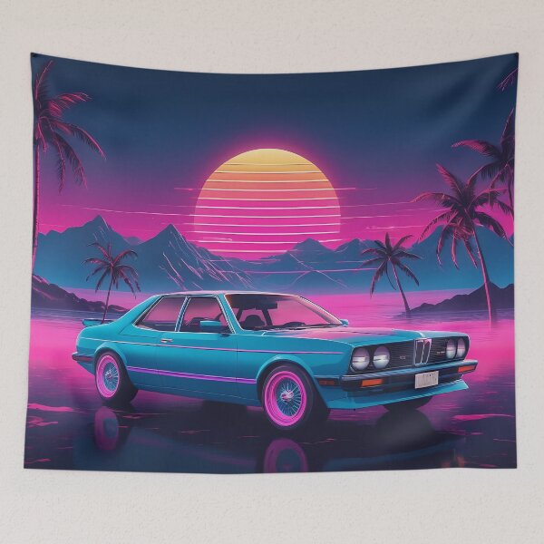 Item preview, Retro Synthwave Car Design designed and sold by papi1998.