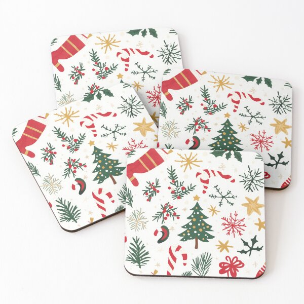 Item preview, Christmas tree and ornaments with Xmas stockings  designed and sold by cocomelon168.