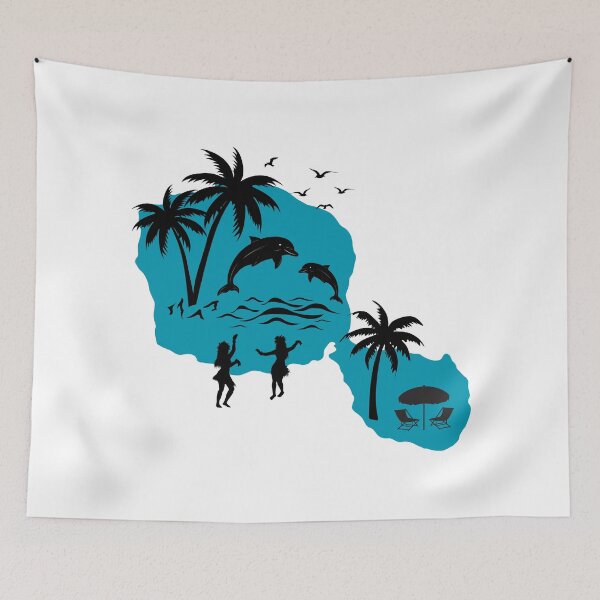 Item preview, Tahiti Map designed and sold by DesignDazzles.