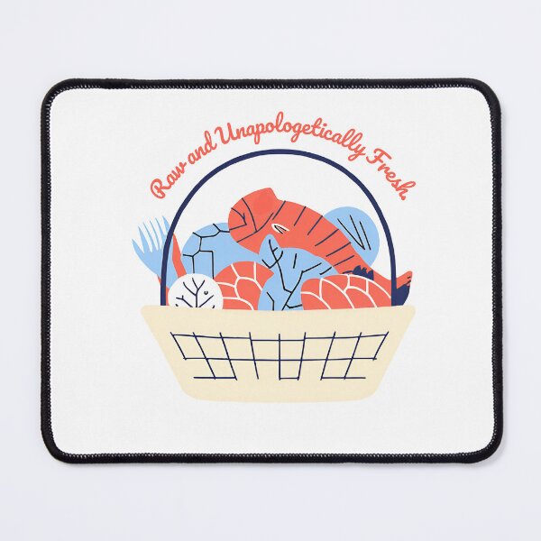Item preview, Raw and Unapologetically Fresh – Seafood Lover Design designed and sold by TheDevRobe.