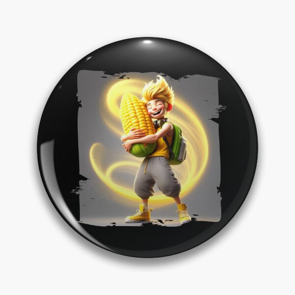 Item preview, Boy Hugging a Giant Corn – Perfect Gift for Nature Lovers designed and sold by Hungry-Murphy.