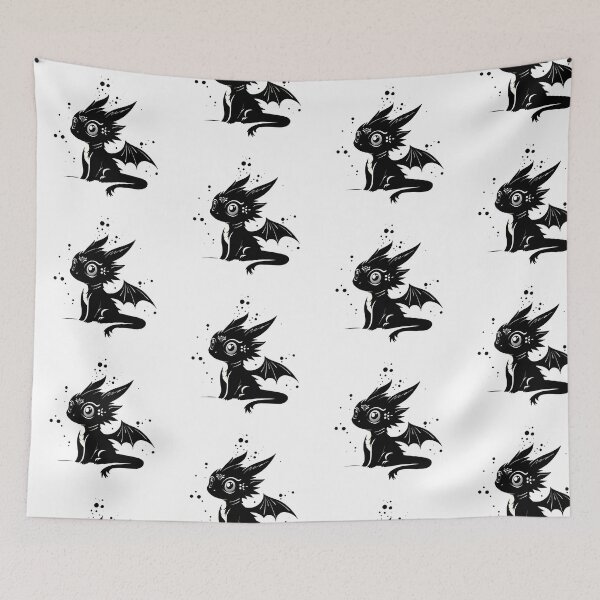 Item preview, Black Baby dragon designed and sold by Aakanksha97.