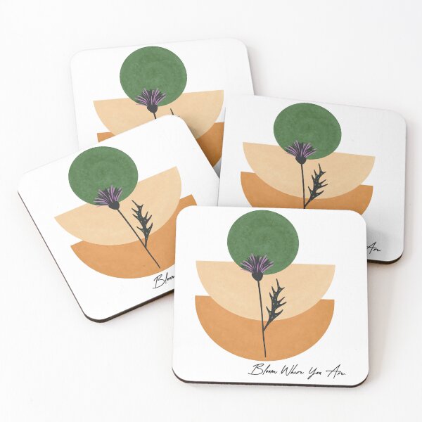 Item preview, Bloom Where You Are: Thursday’s Thistle Line Art designed and sold by Zonghe.