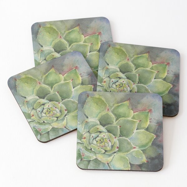 Item preview, Succulent Beauty - Vibrant Watercolor Painting designed and sold by Olga Shvartsur.