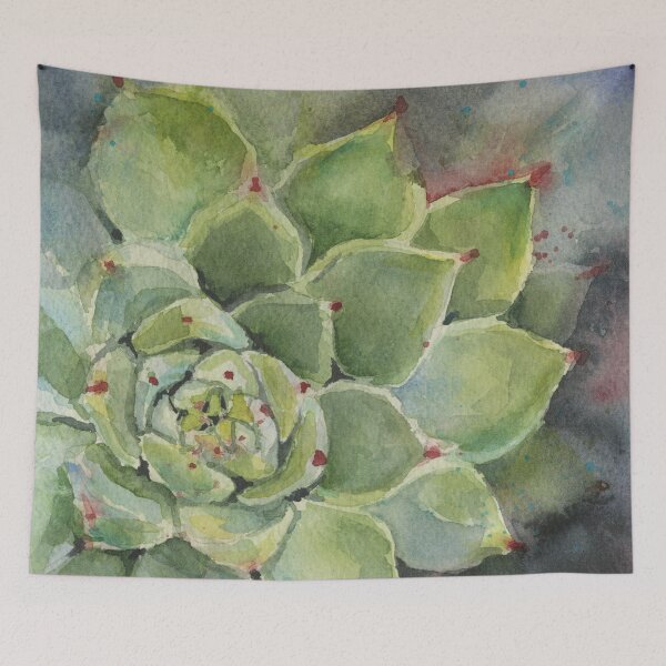 Item preview, Succulent Beauty - Vibrant Watercolor Painting designed and sold by Olga Shvartsur.