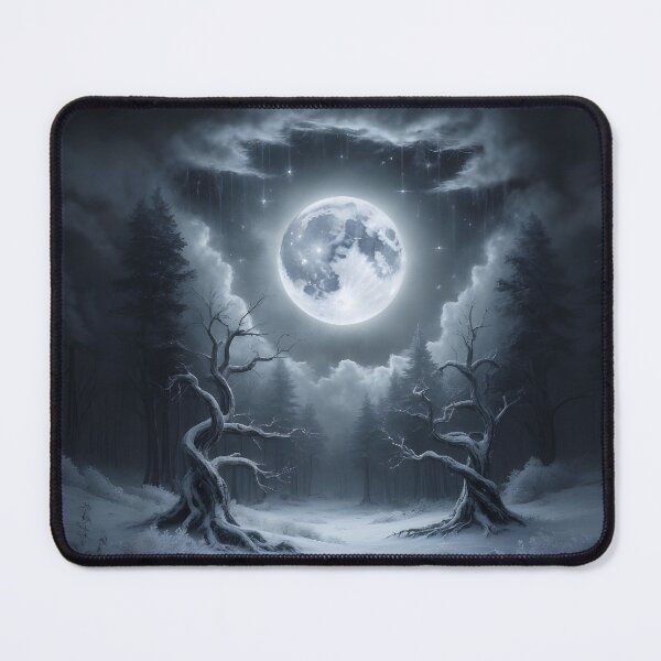 Item preview, Enchanted Full Wolf Moon - Mystical Winter Forest by LaLi Designs designed and sold by LaLi-Designs.